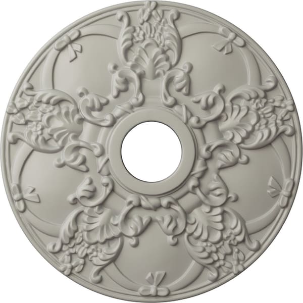 Ekena Millwork Norwich Ceiling Medallion (Fits Canopies up to 4 1/2"), 18"OD x 3 1/2"ID x 1 3/8"P, Pot of Cream CM18NOPCF - main